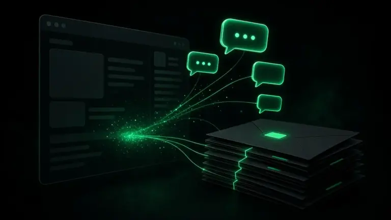 AI chat bubbles turning website visitors into small business leads
