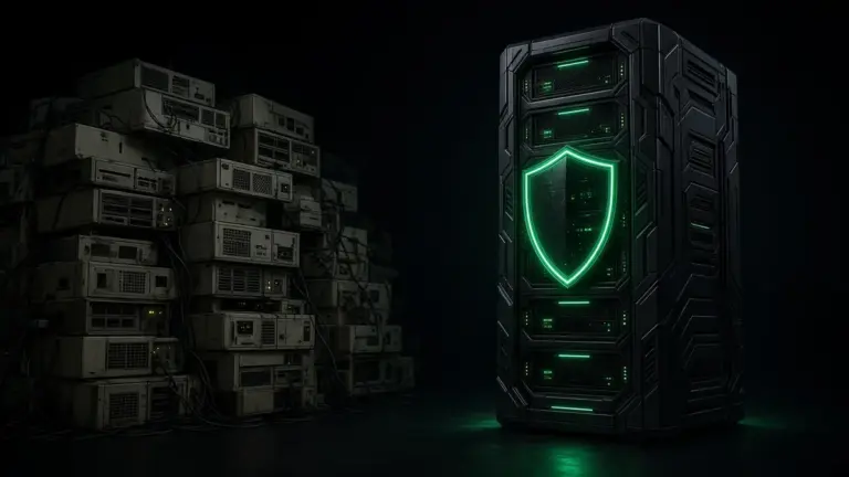 Secure managed WordPress hosting server compared with crowded shared hosting