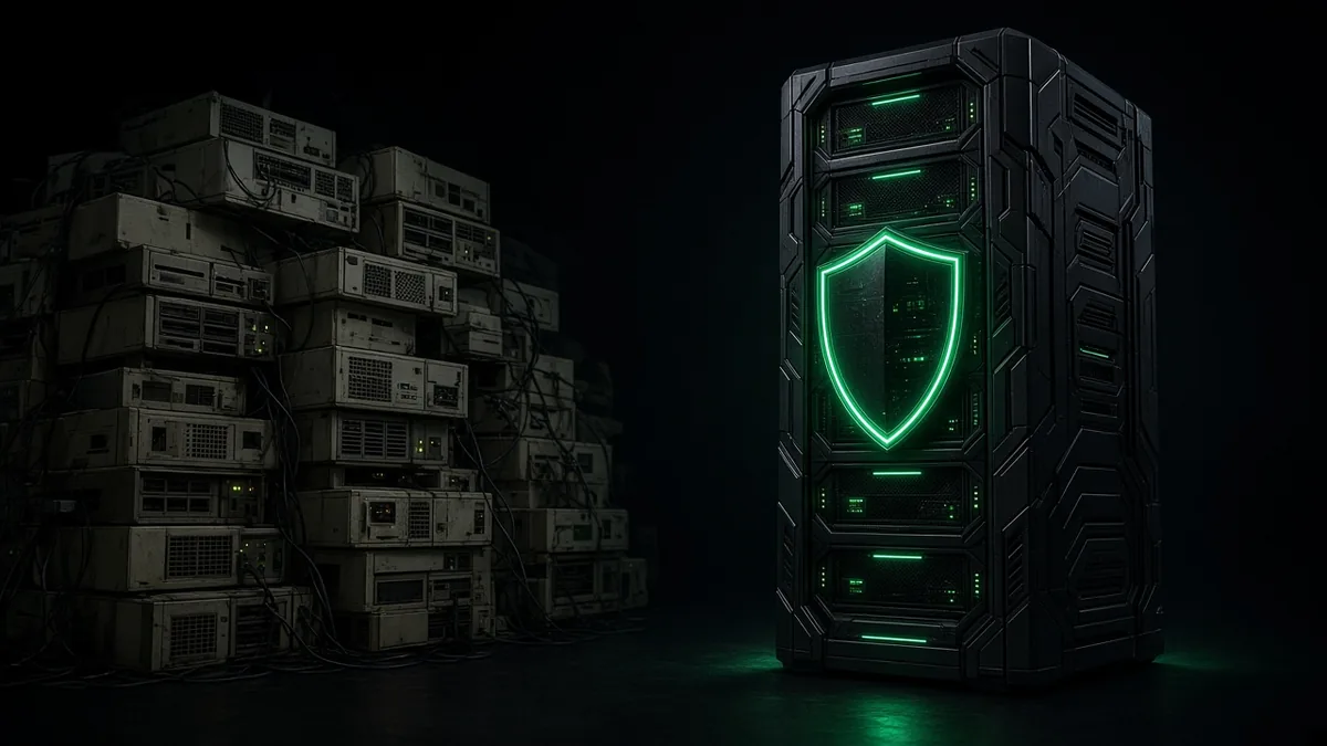 Secure managed WordPress hosting server compared with crowded shared hosting