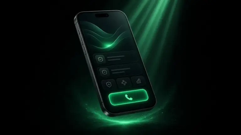 Mobile service business website with a prominent click-to-call button