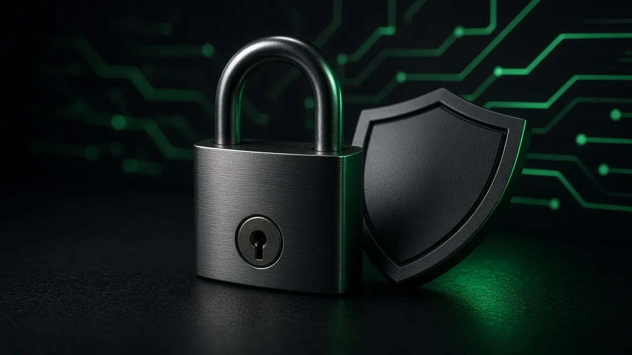 Padlock and shield representing website privacy and security at Ironcraft Studio